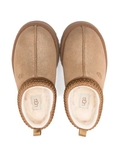 Ugg Tazz Dazzle Suede Slippers In Neutral
