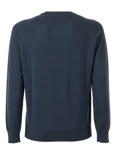 Kangra Cashmere Crew-neck Sweater In Blue