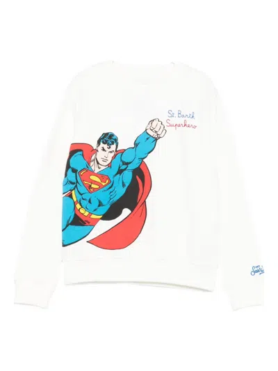 Mc2 Saint Barth Graphic-print Sweatshirt In White