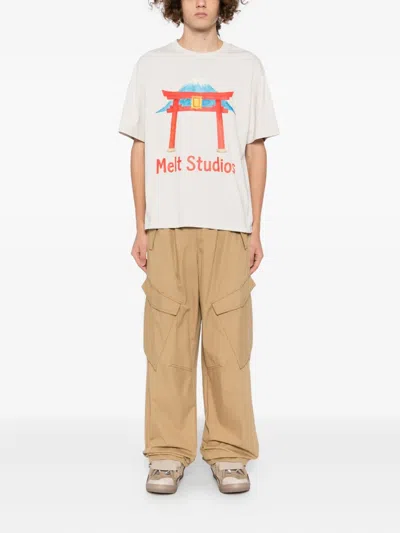 Melt Graphic-print T-shirt In White