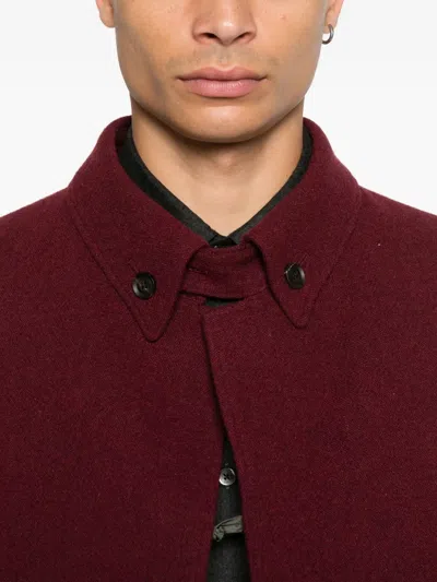 Yohji Yamamoto Single-breasted Coat In Red