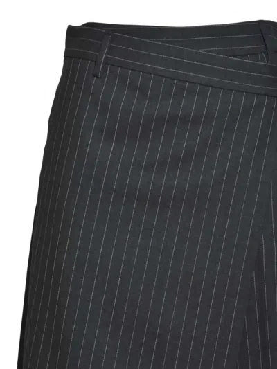 True Royal Pinstripe-pattern Shorts In Black