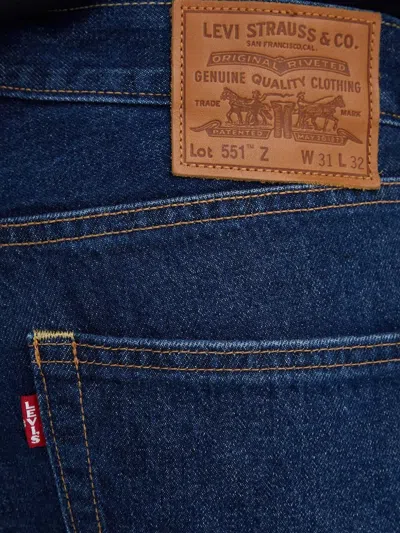 Levi's 551z Riveted Denim Jeans In Blue