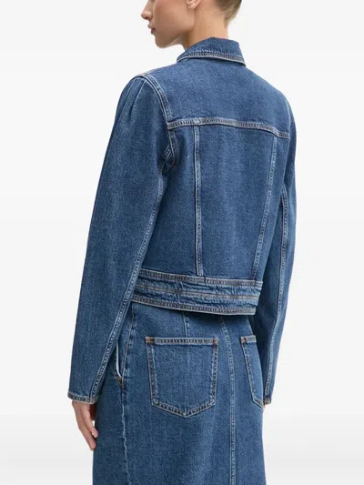 Iro Buttoned Pocket Jacket In Blue