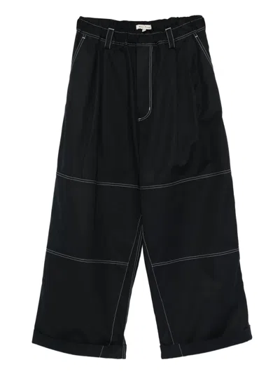 Meryll Rogge Contrast-stitching Trousers In Black
