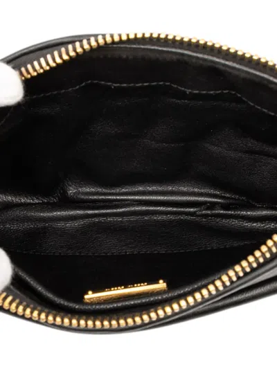 Pre-owned Miu Miu 2010-2025 Matelasse Leather Satchel In Black