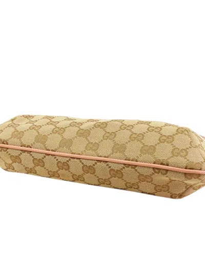 Pre-owned Gucci 2000-2015 Gg Canvas Web Crossbody Bag In Brown