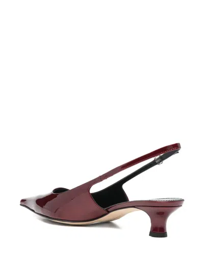Aeyde 35mm Catrina Slingback Pumps In Red