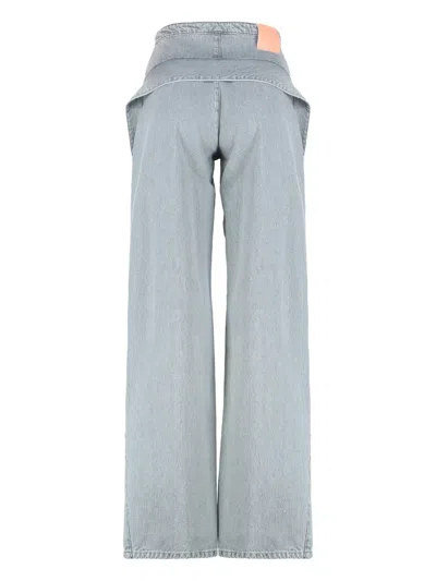 Les Filles D'eva Button-fastening Jeans In Gray