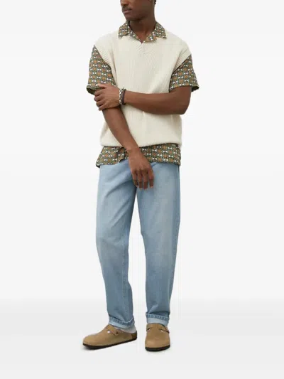 Les Deux Logo-patch Jeans In Blue