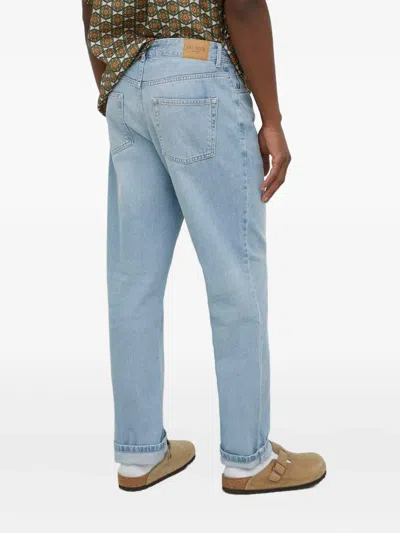 Les Deux Logo-patch Jeans In Blue