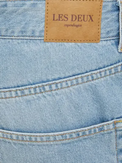 Les Deux Logo-patch Jeans In Blue
