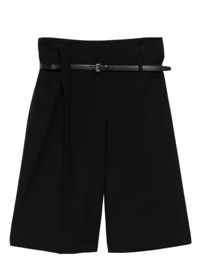 Ych Belted Shorts In Black
