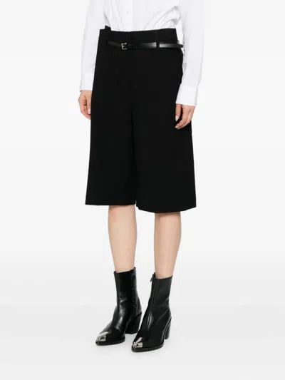 Ych Belted Shorts In Black