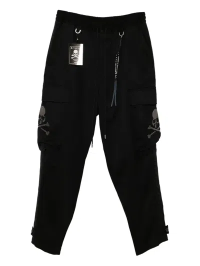 Mastermind Japan Logo-embroidered Trousers In Black