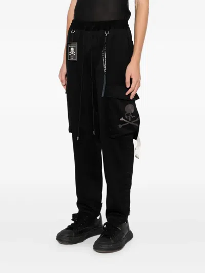Mastermind Japan Logo-embroidered Trousers In Black
