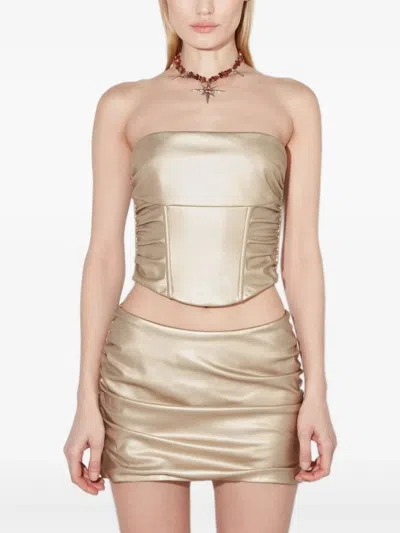 Misbhv Stacked Top In Gold