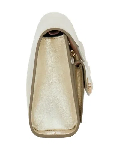 Ferragamo Mini Multi-pocket Clutch Bag In Metallic