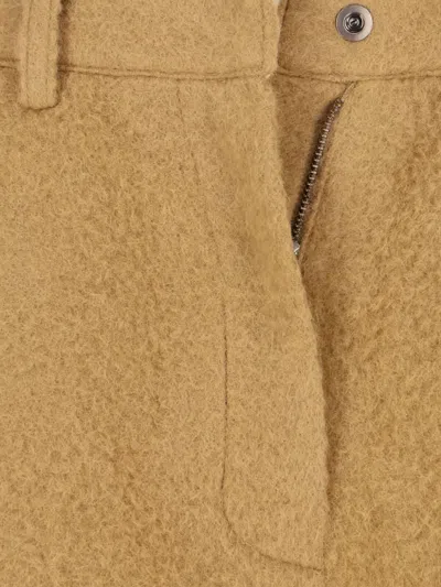 Low Classic Wool And Alpaca Blend Trousers In Neutral