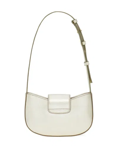 Ferragamo Double Gancini Mini Bag In White