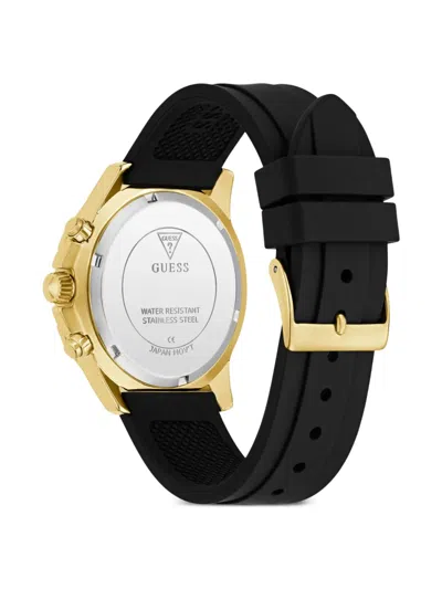Guess Usa Crystal-embellished Chronograph 40mm In Black