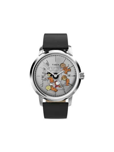 Timex X Peanuts Marlin Space 40mm In Black