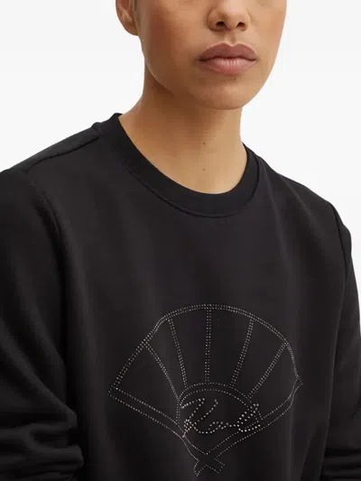 Karl Lagerfeld Embellished-detail Sweatshirt In Black