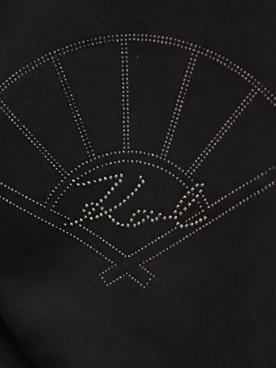 Karl Lagerfeld Embellished-detail Sweatshirt In Black