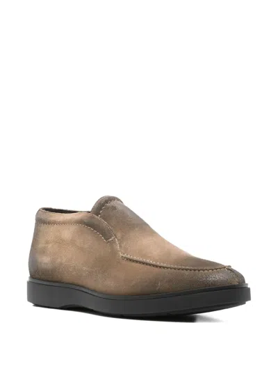 Tagliatore Flat Shoes Beige In Brown