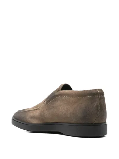 Tagliatore Flat Shoes Beige In Brown