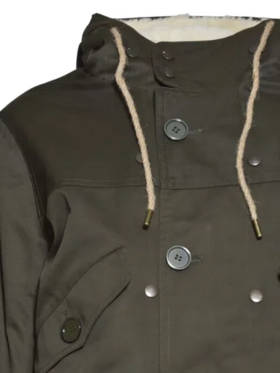 Equipe '70 Structured Green Coat With Classic Silhouette In Green