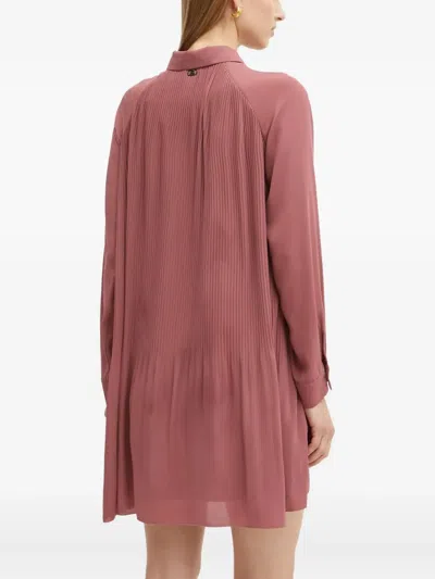 Liu •jo Collared Mini Dress In Pink