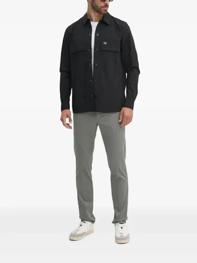 Hackett Button Pocket Trousers In Gray