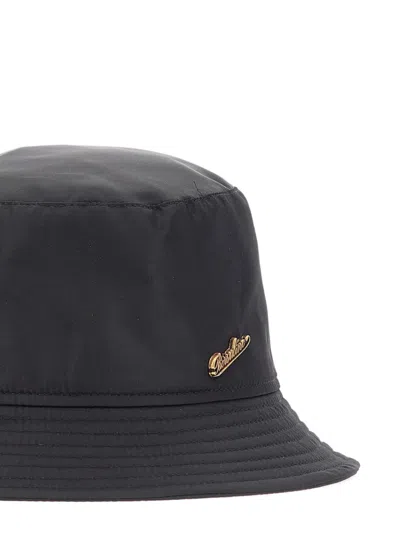 Borsalino Morgan Rain Logo-plaque Bucket Hat In Black