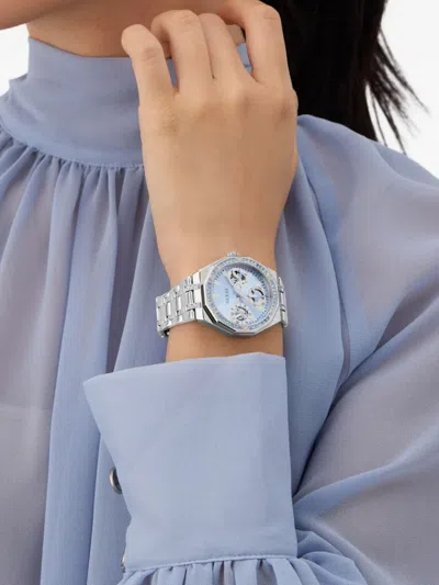 Guess Usa Chronograph Quartz 38mm In Metallic