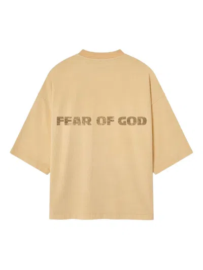Fear Of God Relaxed "fu" Tee In Brown