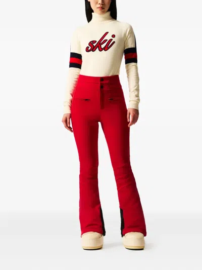 Perfect Moment High-waist Aurora Flare Ski Pant Xl In Animal Print