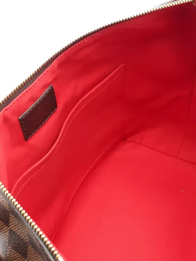 Pre-owned Louis Vuitton 2016 Damier Ebene Siena Mm Tote Bag In Brown