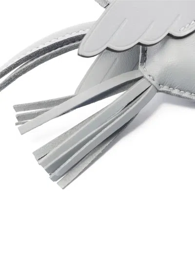 Pre-owned Hermes 2025rodeo Pegasus Pm Tassel Bag Charm In Gray