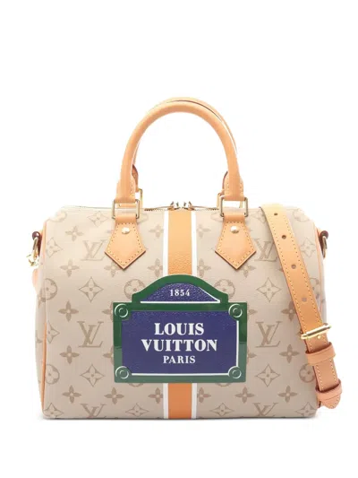 Pre-owned Louis Vuitton 2010s Speedy Bandoulière 25 Monogram Tote Bag In Neutral