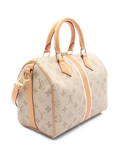 Pre-owned Louis Vuitton 2010s Speedy Bandoulière 25 Monogram Tote Bag In Neutral