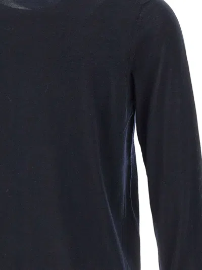 Diktat Crew-neck Ribbed Sweater In Blue