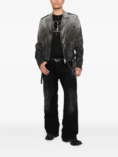 Dsquared2 Long Sleeve Casual Jacket In Black