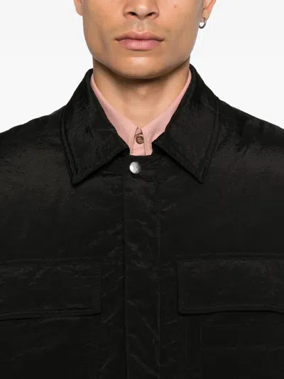 Peacemaker Oamc Padded Shirt Jacket In Black