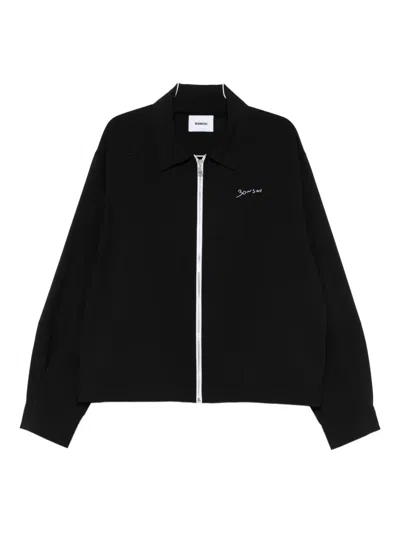 Bonsai Zip-up Shirt In Black