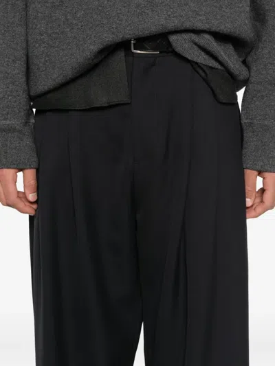 Studio Nicholson Pleated Trousers In Black