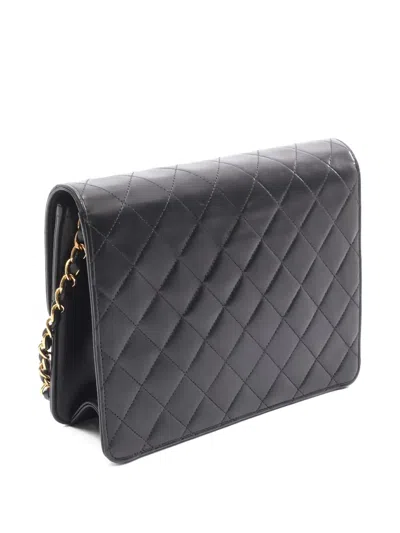 Pre-owned Chanel 1997-1999 Matelasse Flap Chain Shoulder Bag In Black