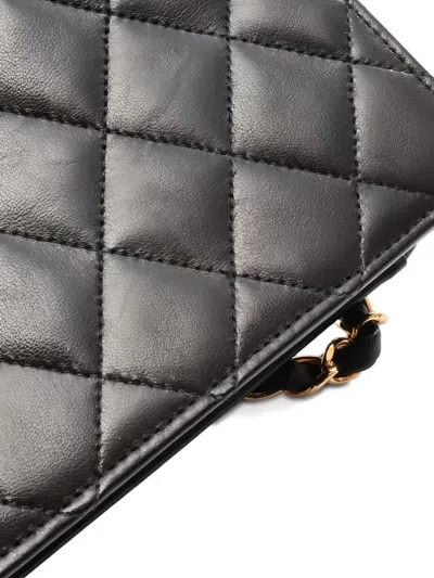 Pre-owned Chanel 1997-1999 Matelasse Flap Chain Shoulder Bag In Black