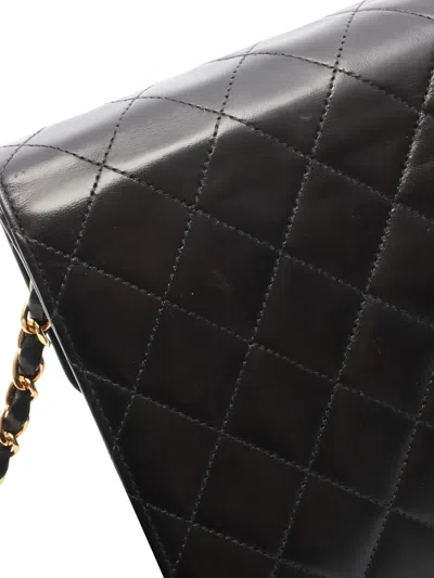 Pre-owned Chanel 1997-1999 Matelasse Flap Chain Shoulder Bag In Black