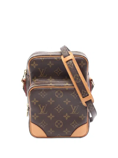 Pre-owned Louis Vuitton 2005 Monogram Amazon Crossbody Bag In Brown
